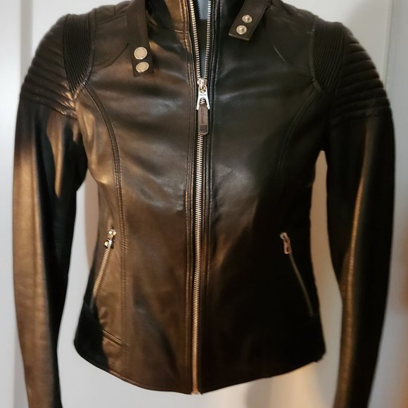 RUDSAK Classic moto leather jacket XS *NWOT* - Picture 5 of 9